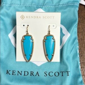 Kendra Scott Sky Turquoise earrings